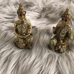 Gold Buddha decor set of 2